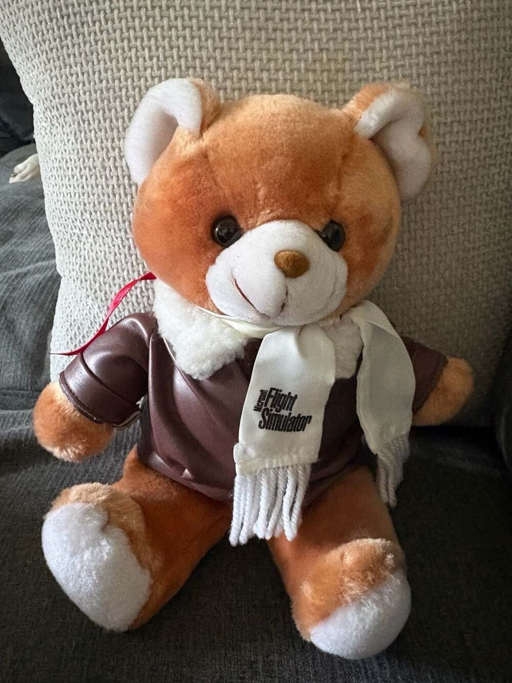 Vintage Microsoft Flight Simulator Promotional Pilot Teddy Bear by Steven Smith